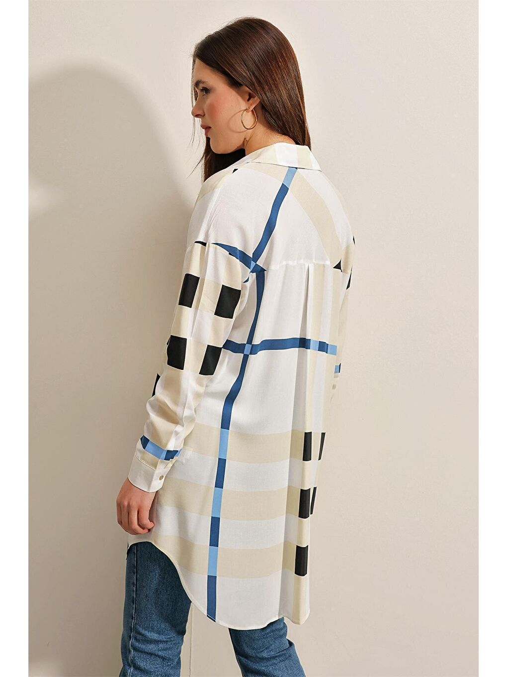 5599 Desenli Tunik - A.Lacivert-6