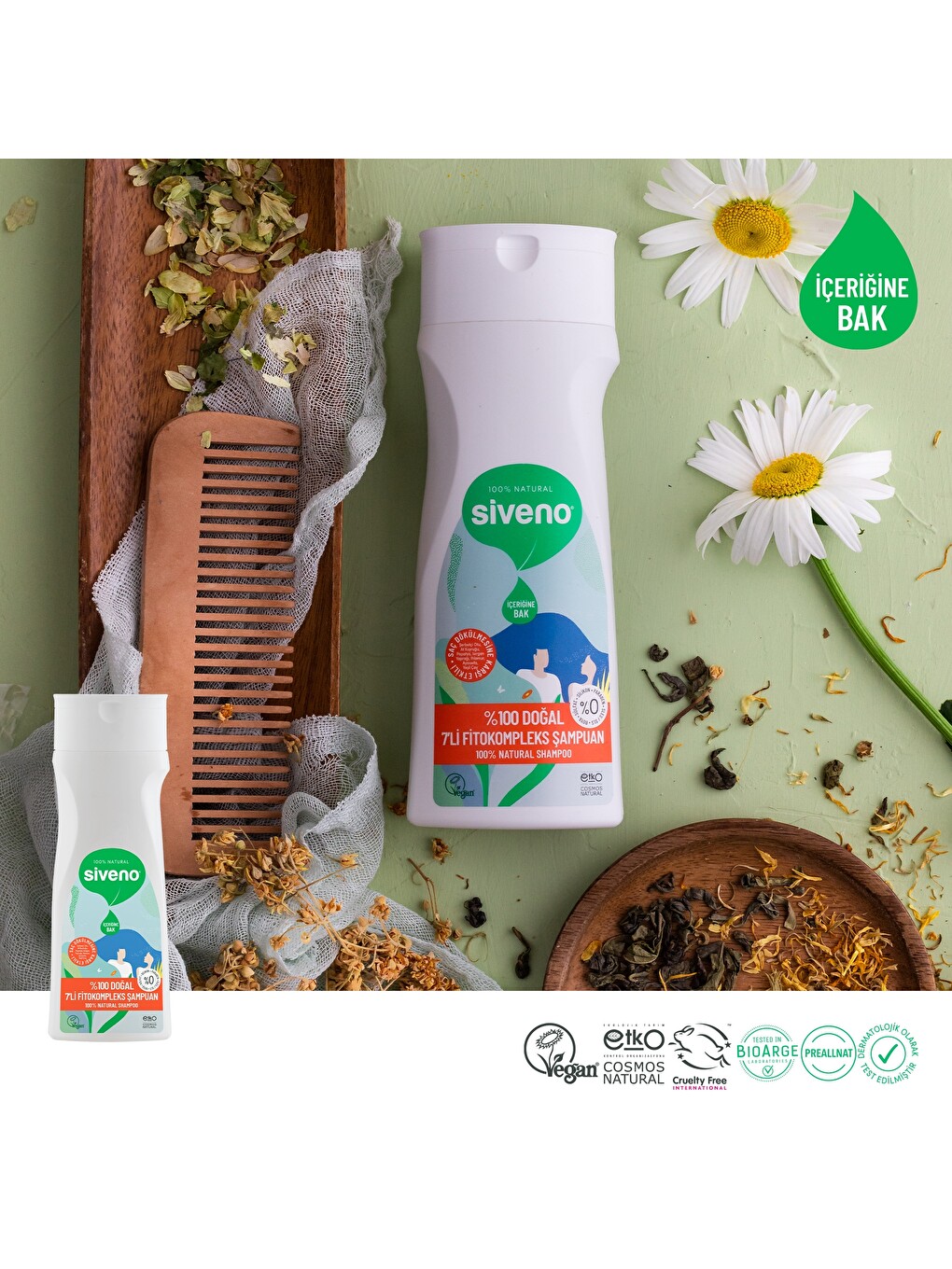 %100 Doğal Fitokompleks Şampuan 7 Değerli Bitki Yoğun Dökülme Karşıtı Dolgunlaştırıcı 300 Ml-2