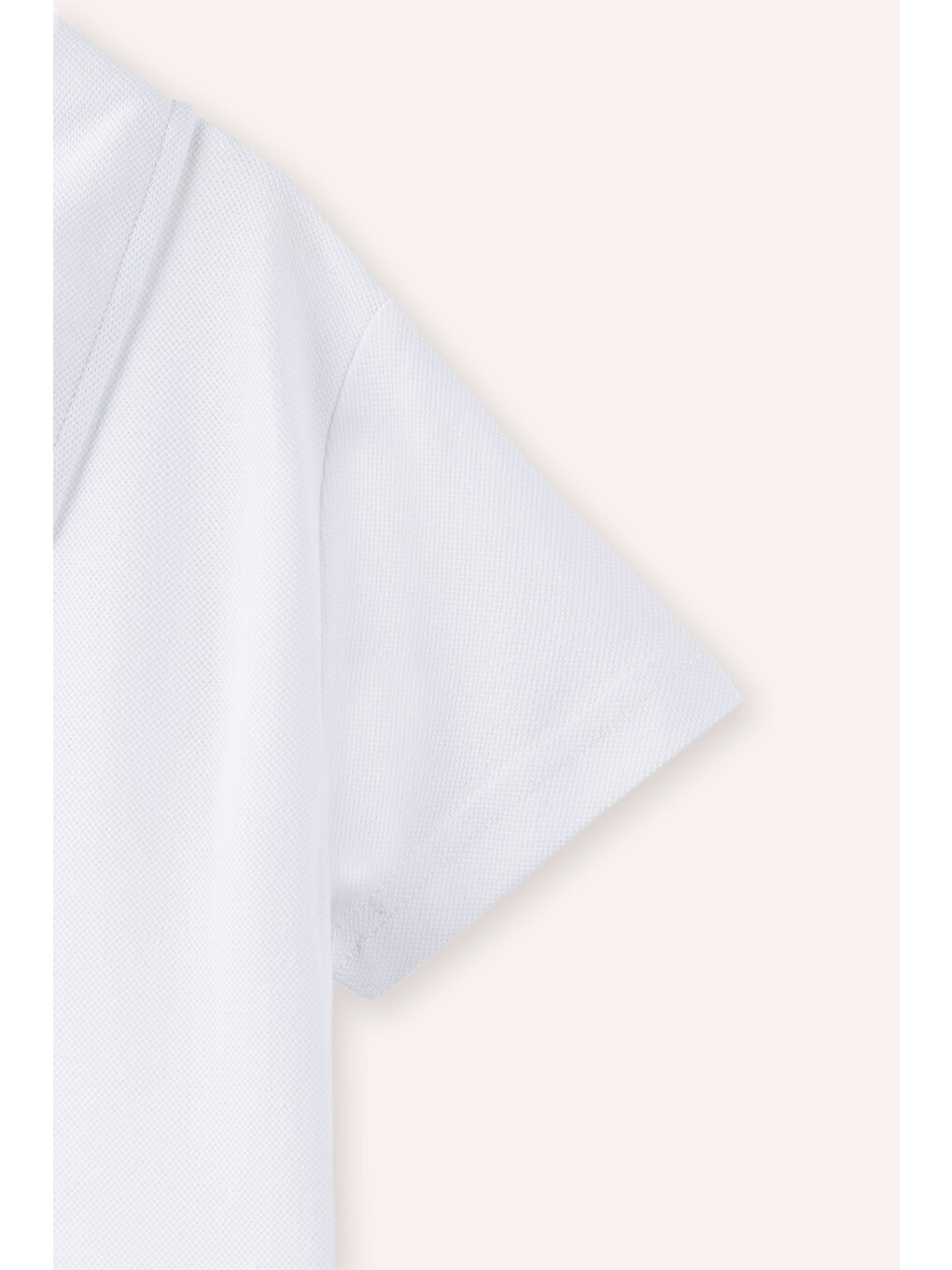 Unisex Çocuk Beyaz Polo Yaka Tişört-2