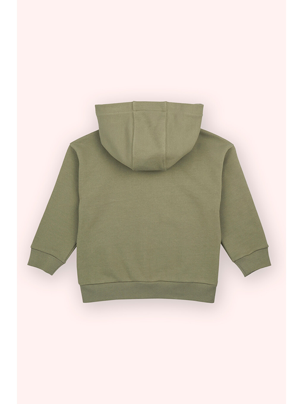 Erkek Bebek Haki Fermuarlı Sweatshirt-1