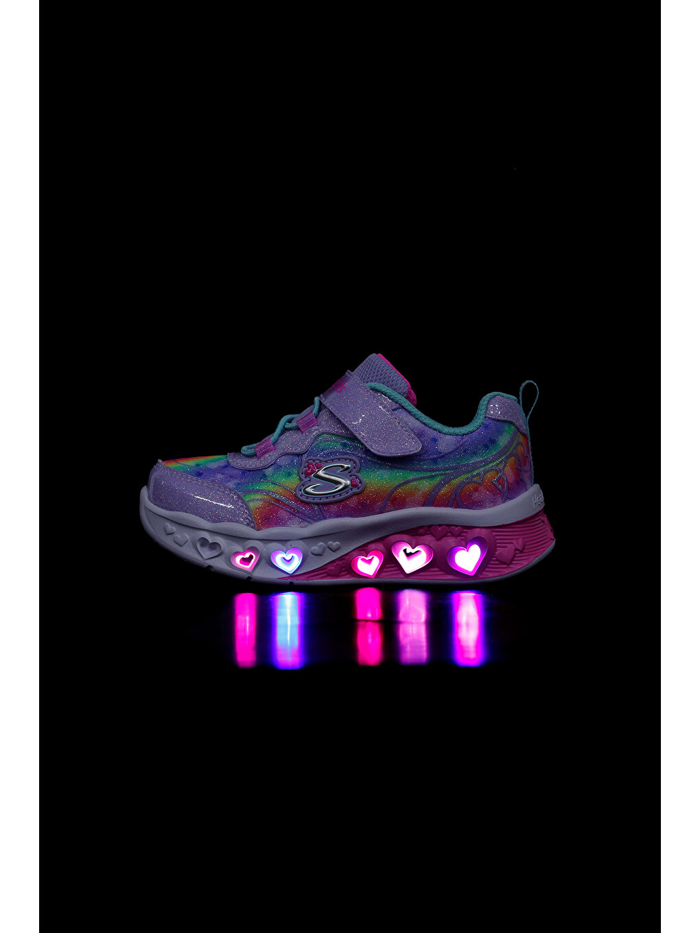 Karışık Skechers Flutter Heart Lıghts Kız Bebek Ayakkabı-11