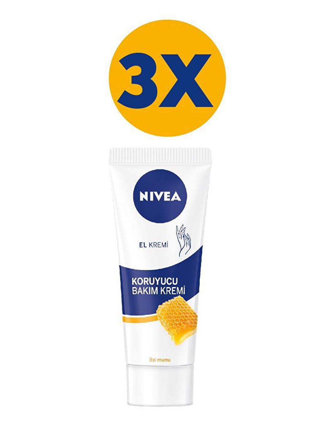 NIVEA Bal Mumu Özlü Koruyucu Bakım El Kremi - 75 ml X 3