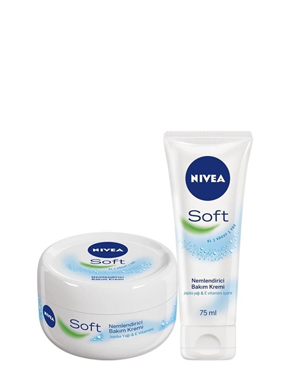 NIVEA Şeffaf Soft Ne mlendirici Bakım Kremi 300 ml Soft Ne mlendirici Bakım Kremi 75 ml