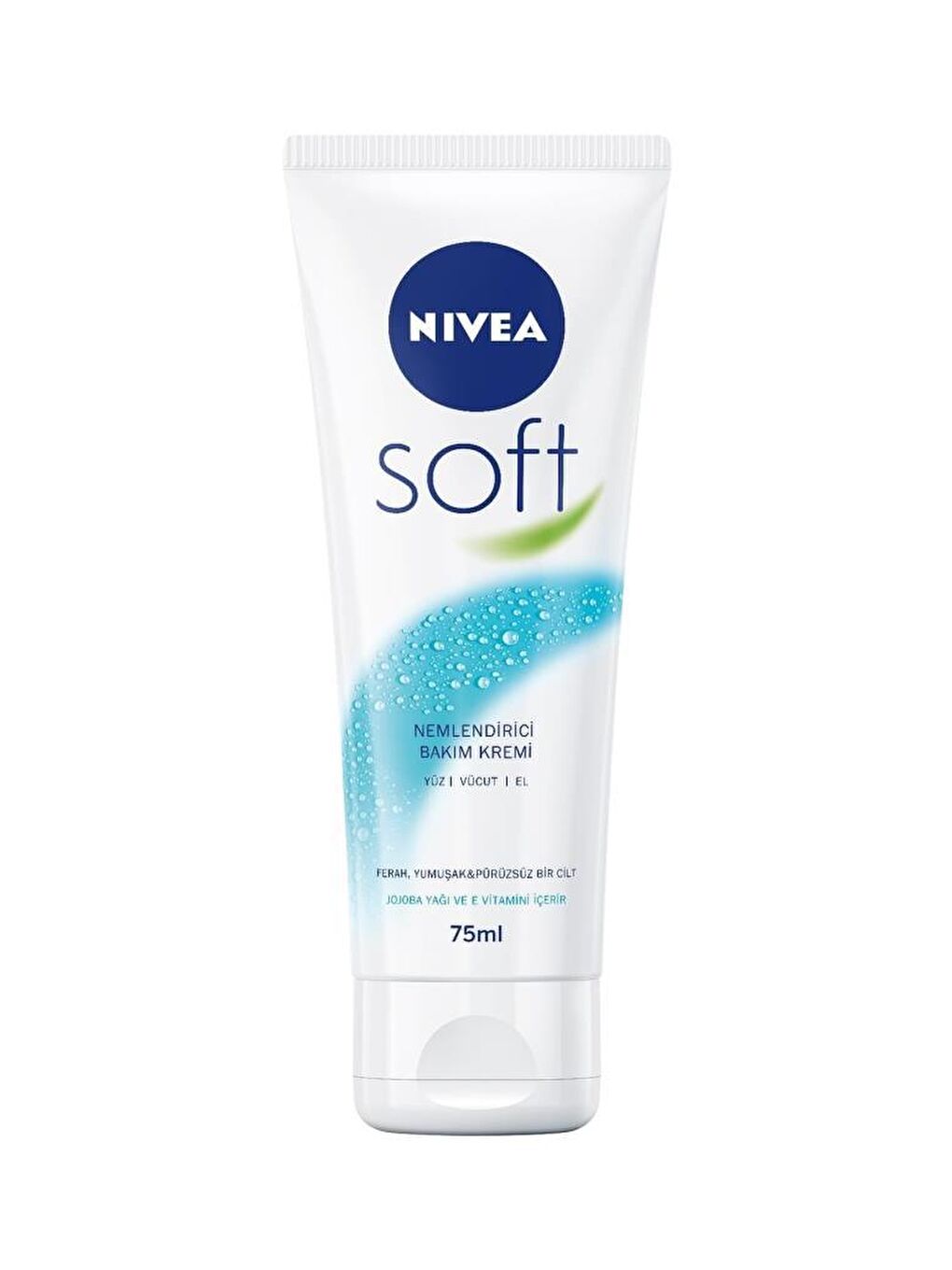 NIVEA Şeffaf Soft Krem 75 ml, Nemlendirici Bakım Kremi, Yüz, Vücut, El, Jojoba Yağı Ve E Vitamini Cilt Bakımı - 1