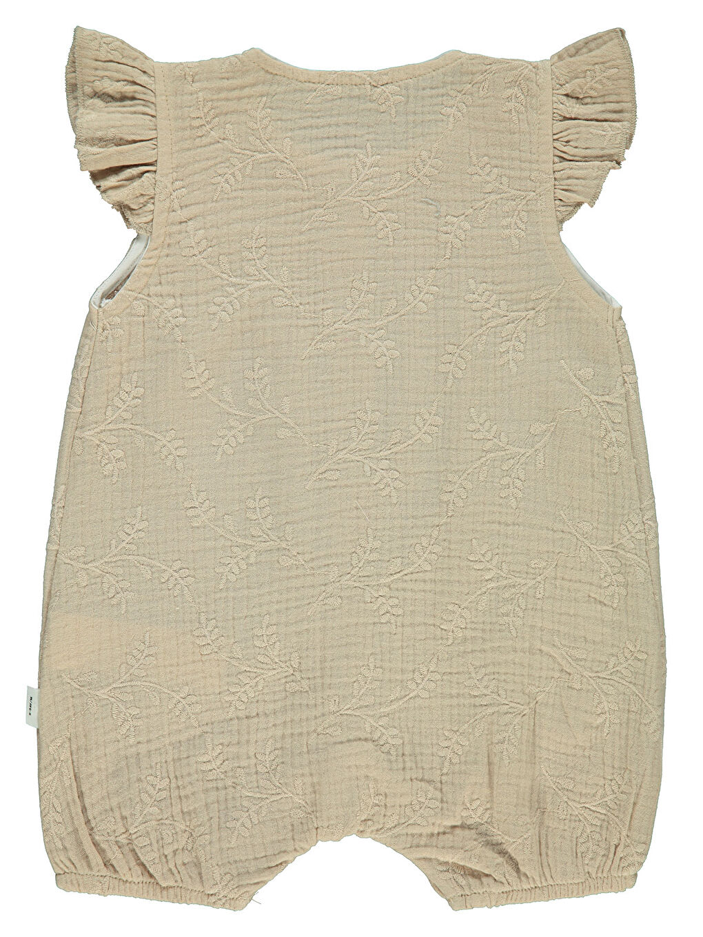 Kahverengi Baby Kız Bebek Patiksiz Tulum 6-18 Ay Sütlü Kahve-4