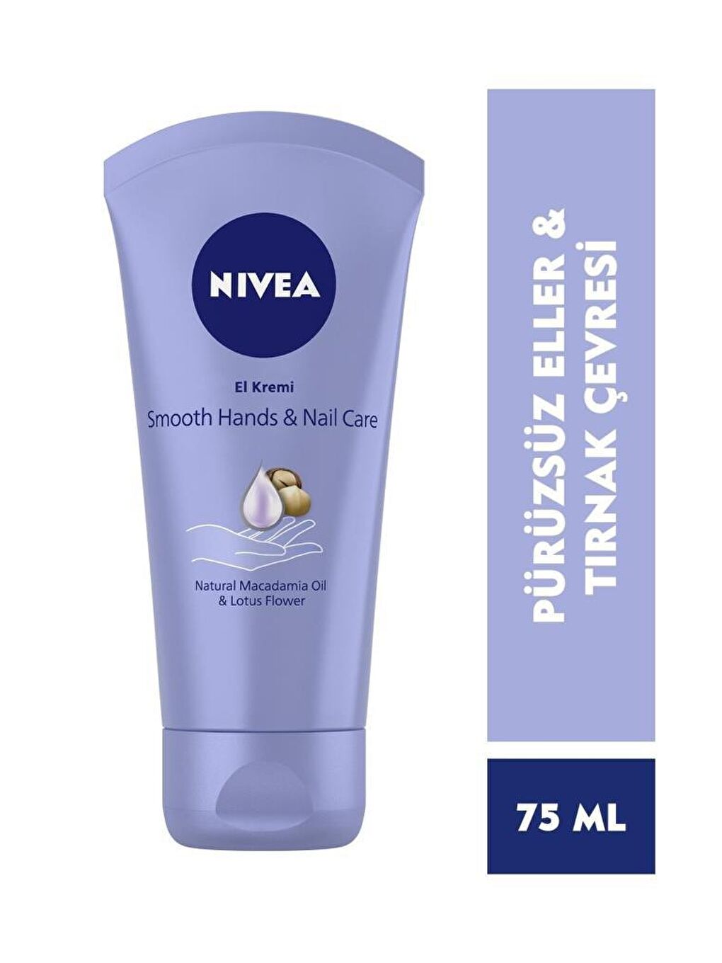 Pürüzsüzleştirici El Ve Tırnak Bakım Kremi 75 ml, Macademia Yağı Ve Lotus Çiçeği İle El Bakım