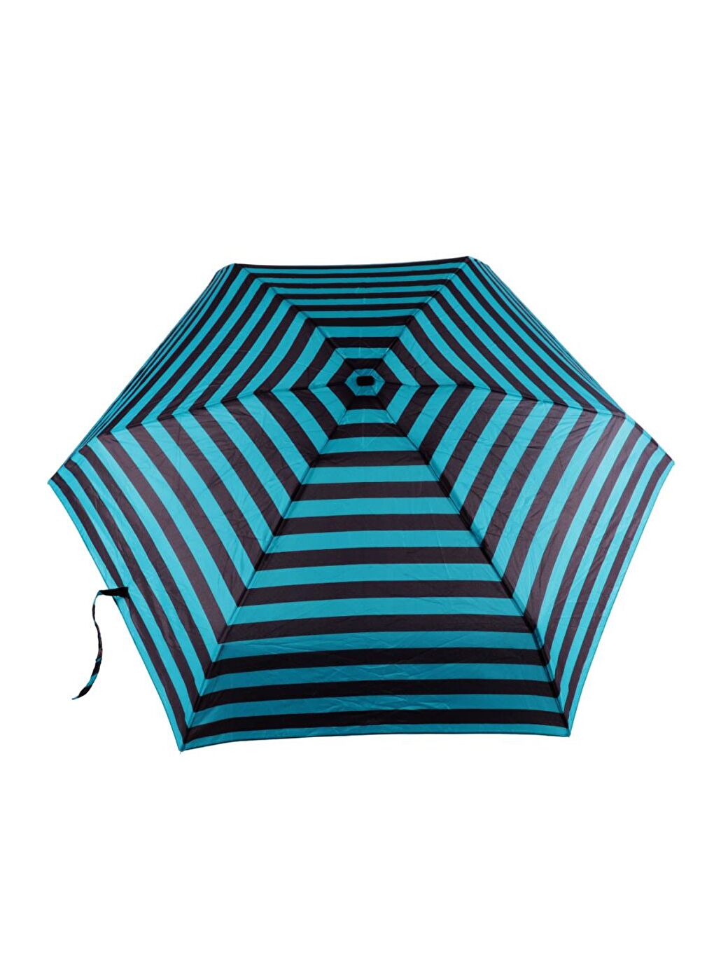 Moods Up Siyah Yeşil Çizgili Manuel Mini Şemsiye-1