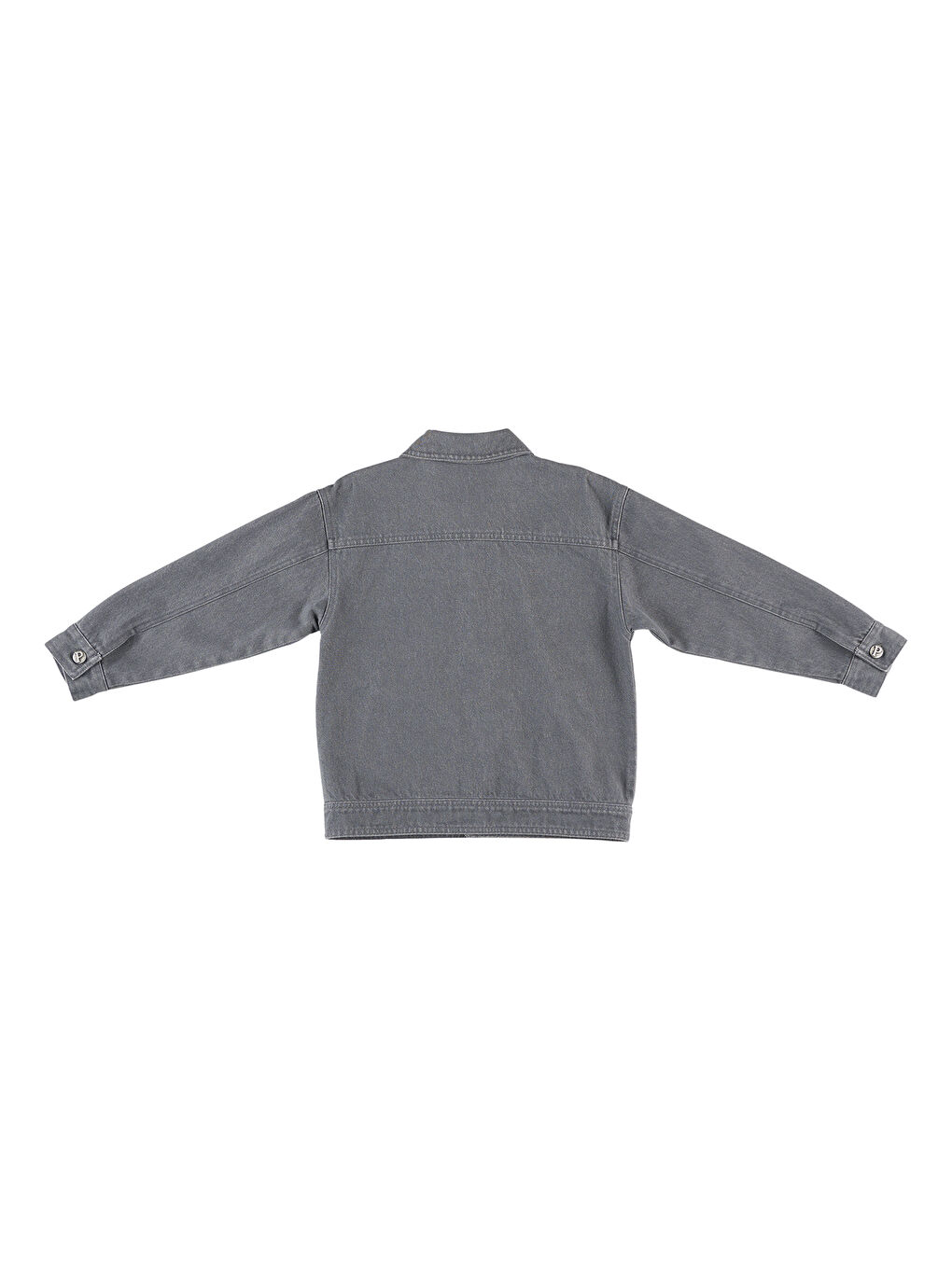 Gri Erkek Çocuk Denim Mont-8