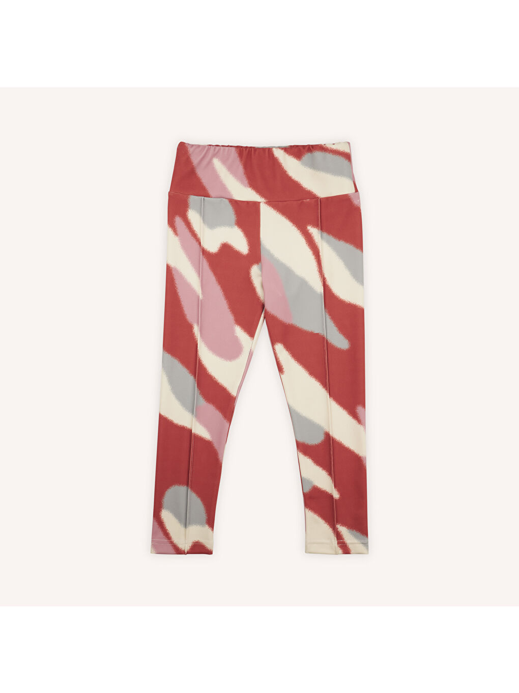 Kırmızı Kız Çocuk Desenli Tayt-1