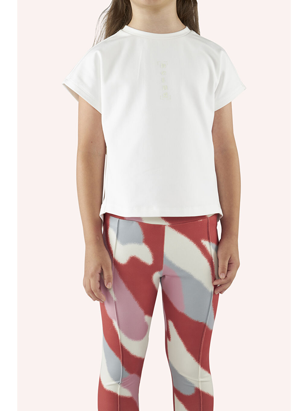 Kırmızı Kız Çocuk Desenli Tayt-8