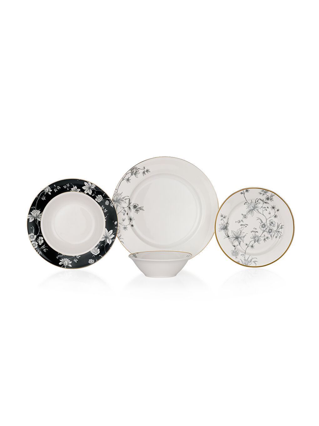 Fiesta Yemek Takımı 24 Parça-Siyah-4