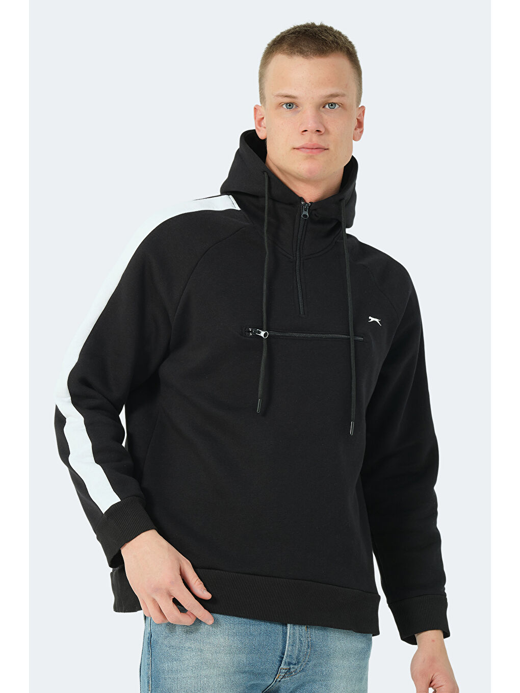 Erkek Hoodie Siyah-5