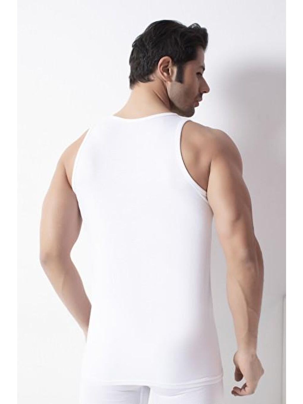 Bambu Beyaz Erkek Atlet-3