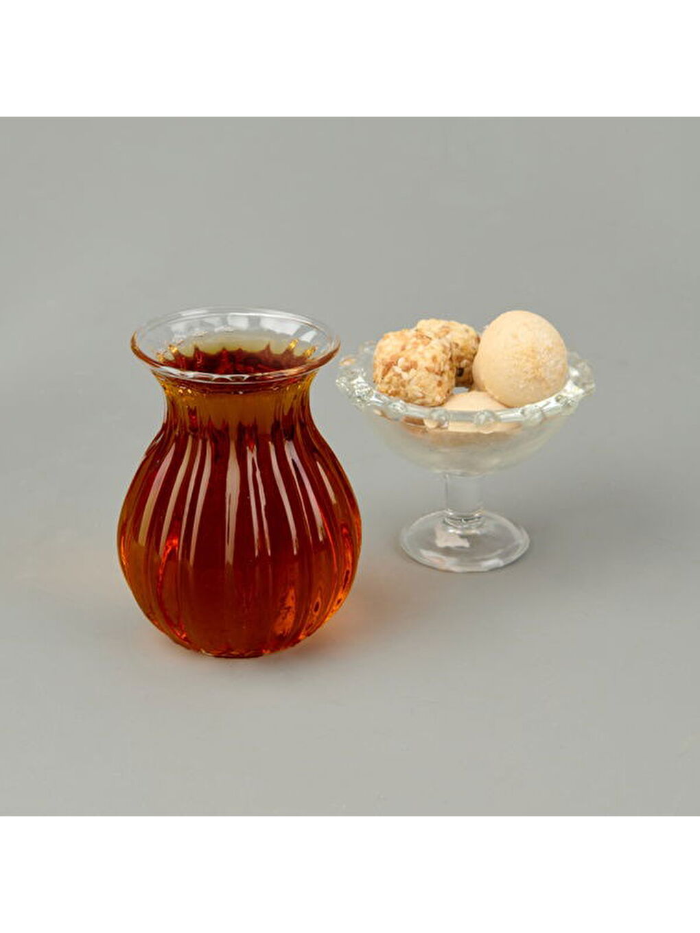 Renksiz Borosilikat Cam Çizgili 6'lı Çay Bardağı - Şeffaf-5