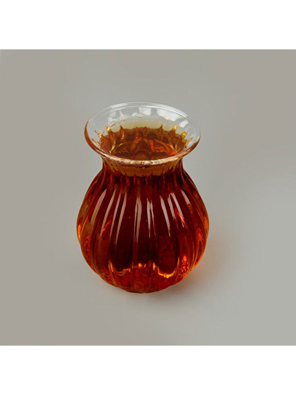 Renksiz Borosilikat Cam Çizgili 6'lı Çay Bardağı - Şeffaf-7