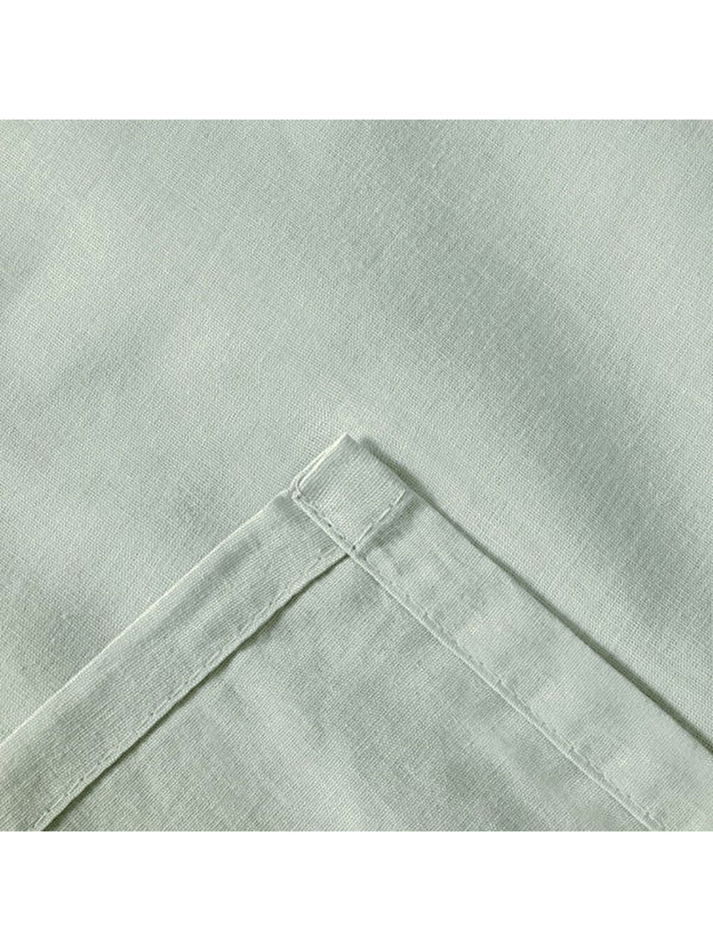 Soft Basic Tek Kişilik Düz Kenar Çarşaf - Yeşil - 160x240 cm-3