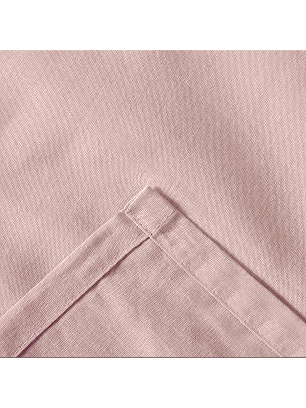 Pembe Soft Basic Tek Kişilik Düz Kenar Çarşaf - Gülkurusu - 160x240 cm-3
