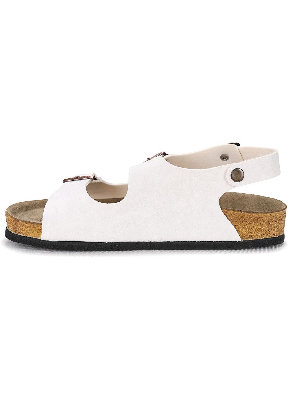 Beyaz Günlük Kemerli Kadın Sandalet Ary 20-552-4