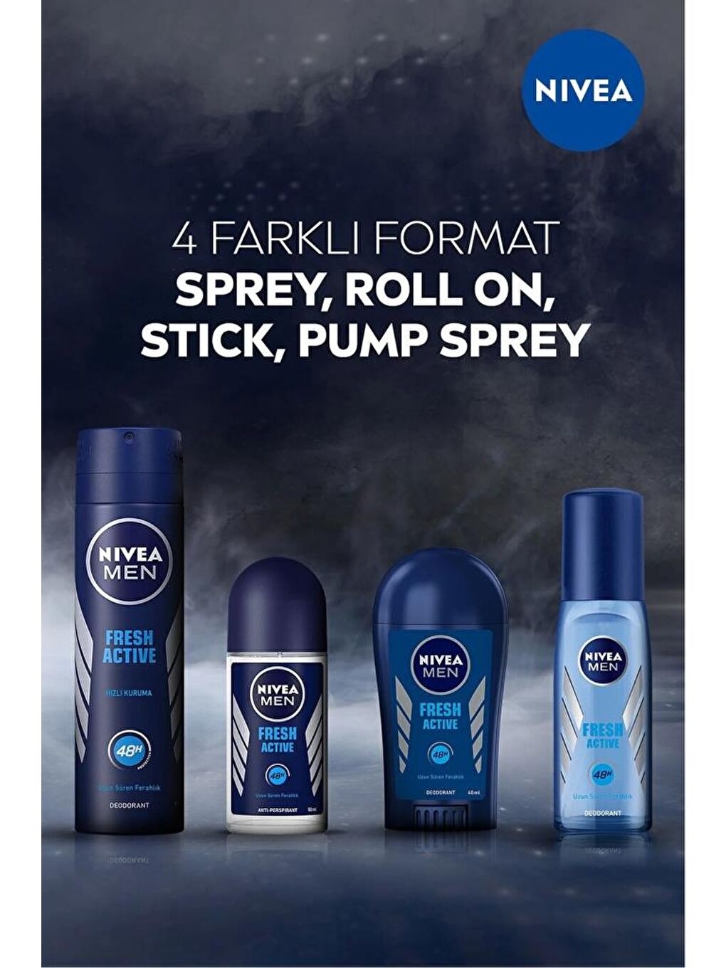 Men Fresh Active Erkek Sprey Deodorant 150 ml X5 Adet, 48 Saat Deodorant Koruması, Çanta Hediye!-2