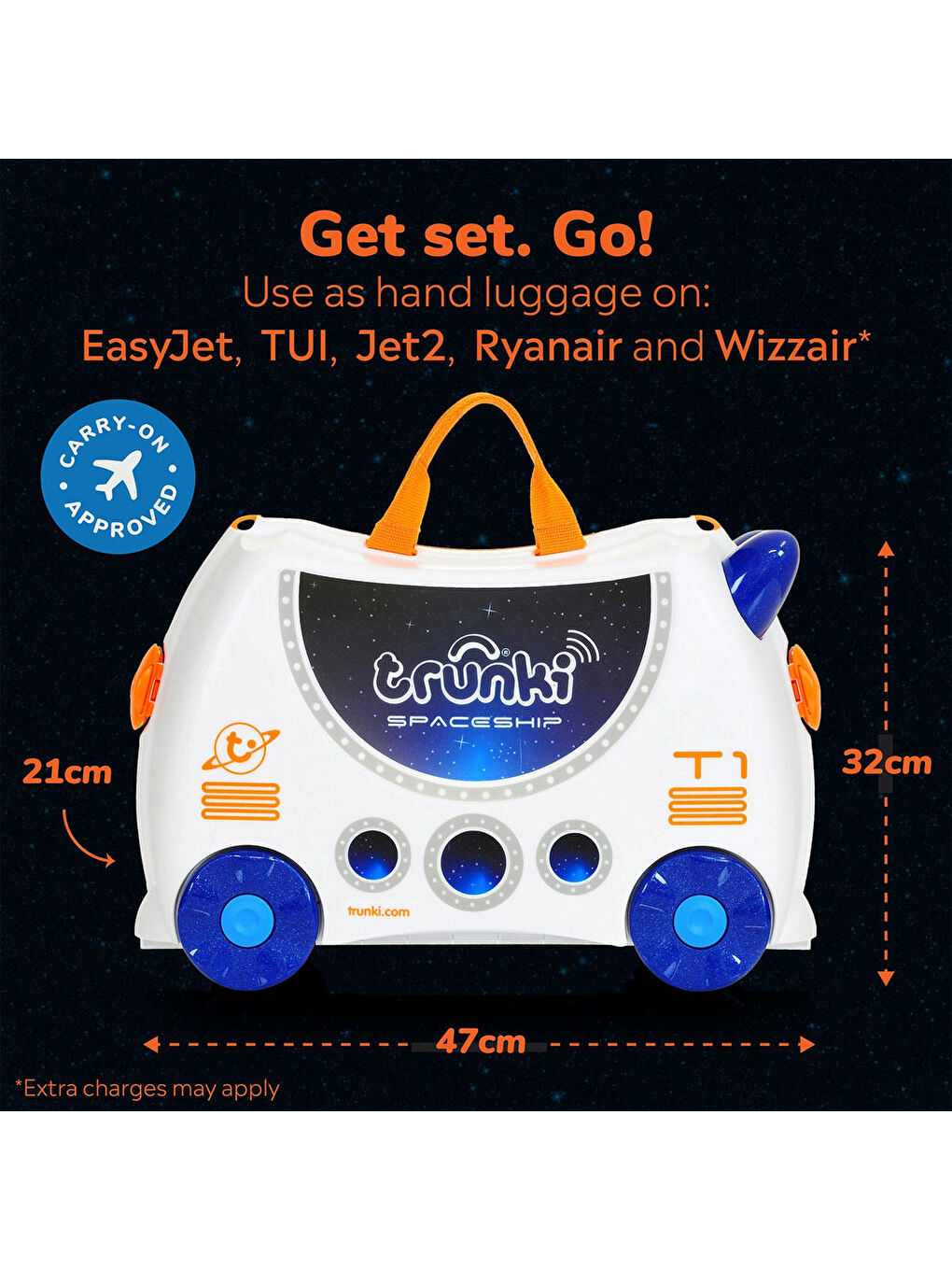 Trunki Karışık Çocuk Bavulu - Uzay Gemisi Skye - 2