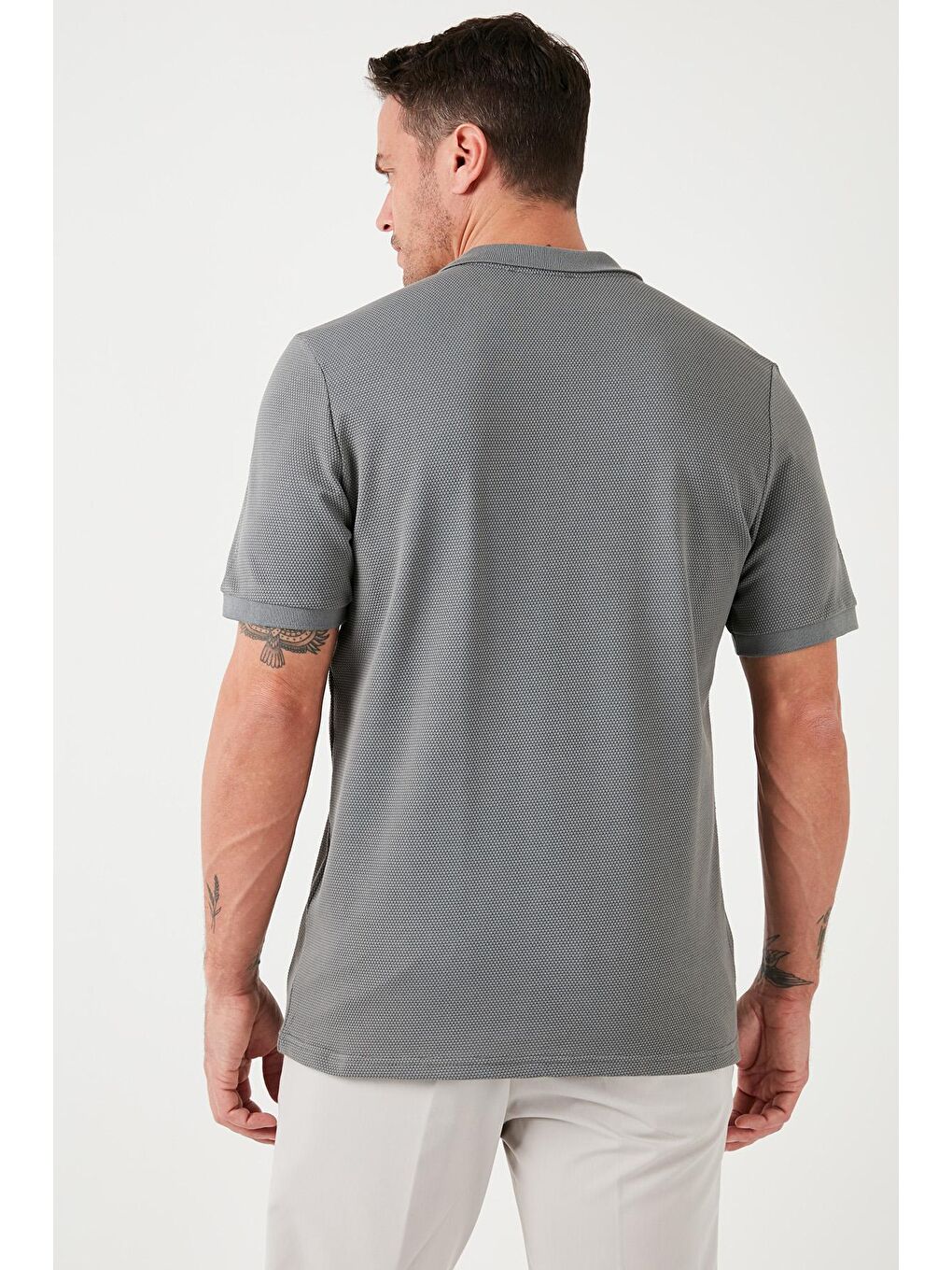 Buratti Haki Regular Fit Pamuklu Düğmeli Polo T Shirt 5902326 - 4