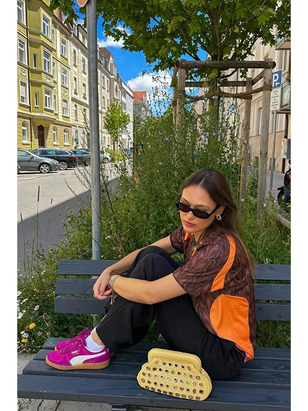 Siyah Bol Paça Kadın Eşofman Altı Mg2279-9
