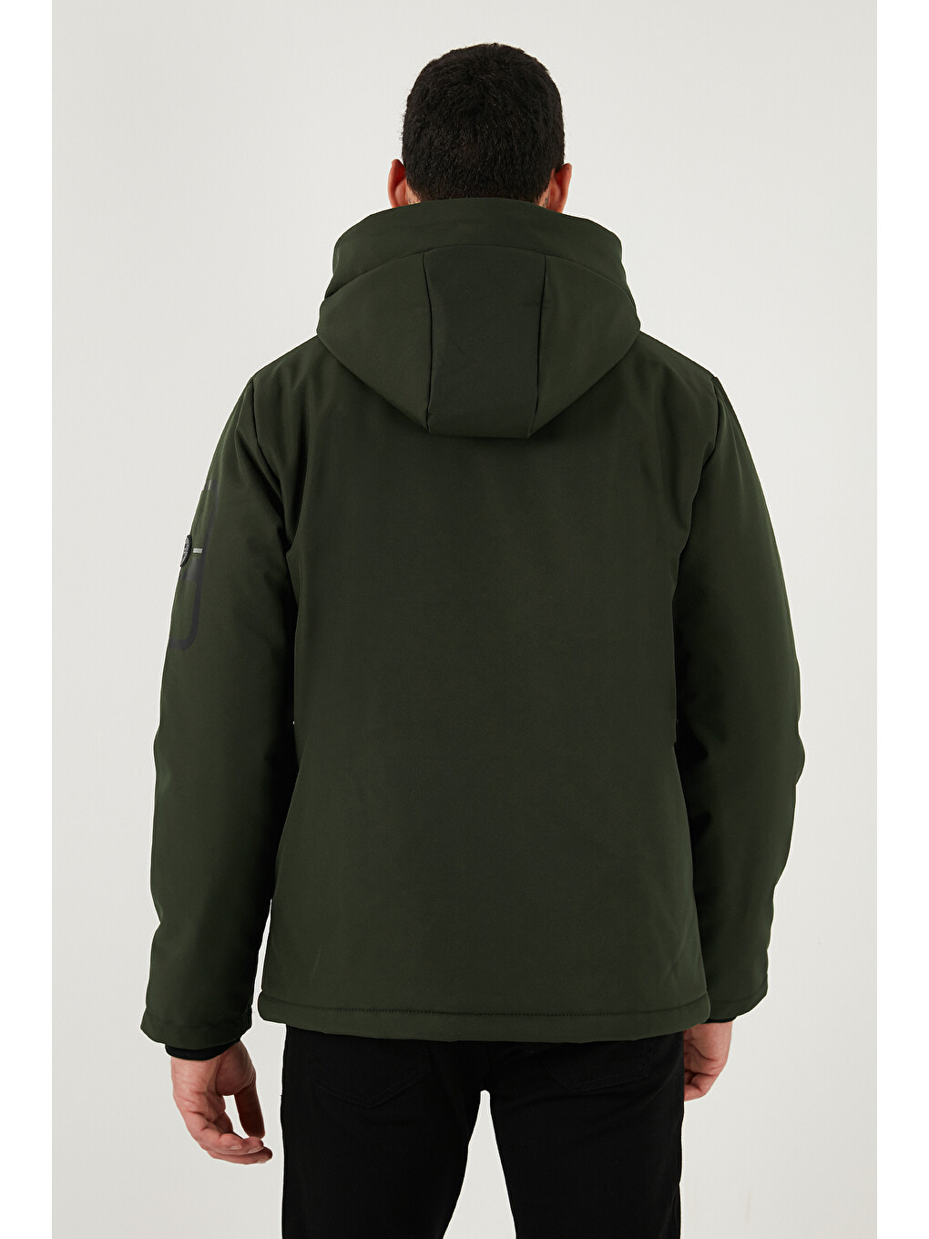 Haki Regular Fit Çıkarılabilir Kapüşonlu Cepli Erkek Mont 497albert-6