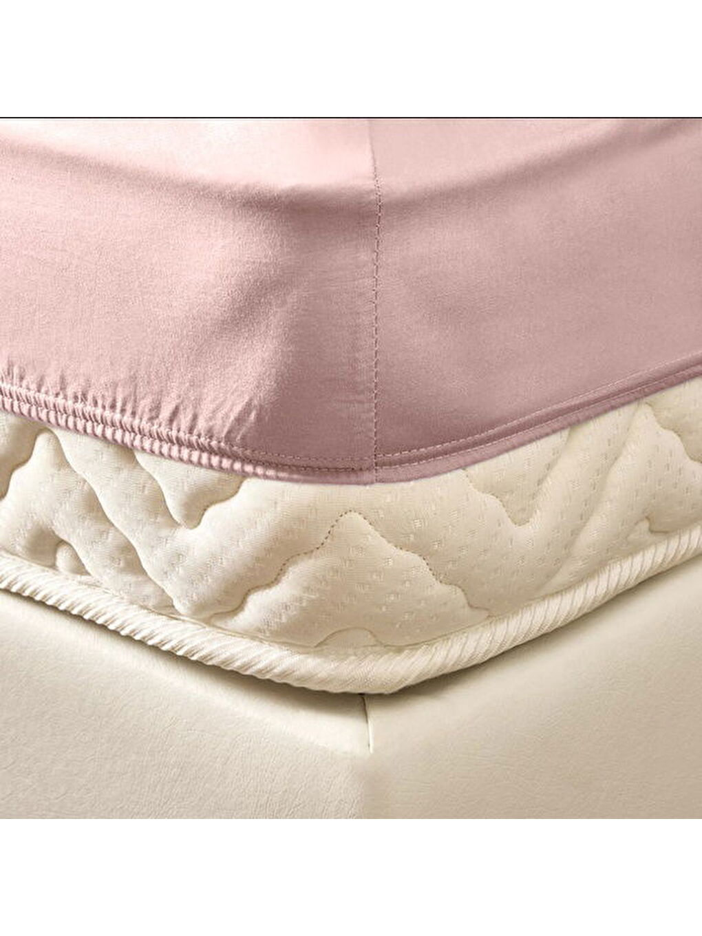 Pembe Soft Basic Çift Kişilik Lastikli Çarşaf - Gülkurusu - 160x200 cm-3