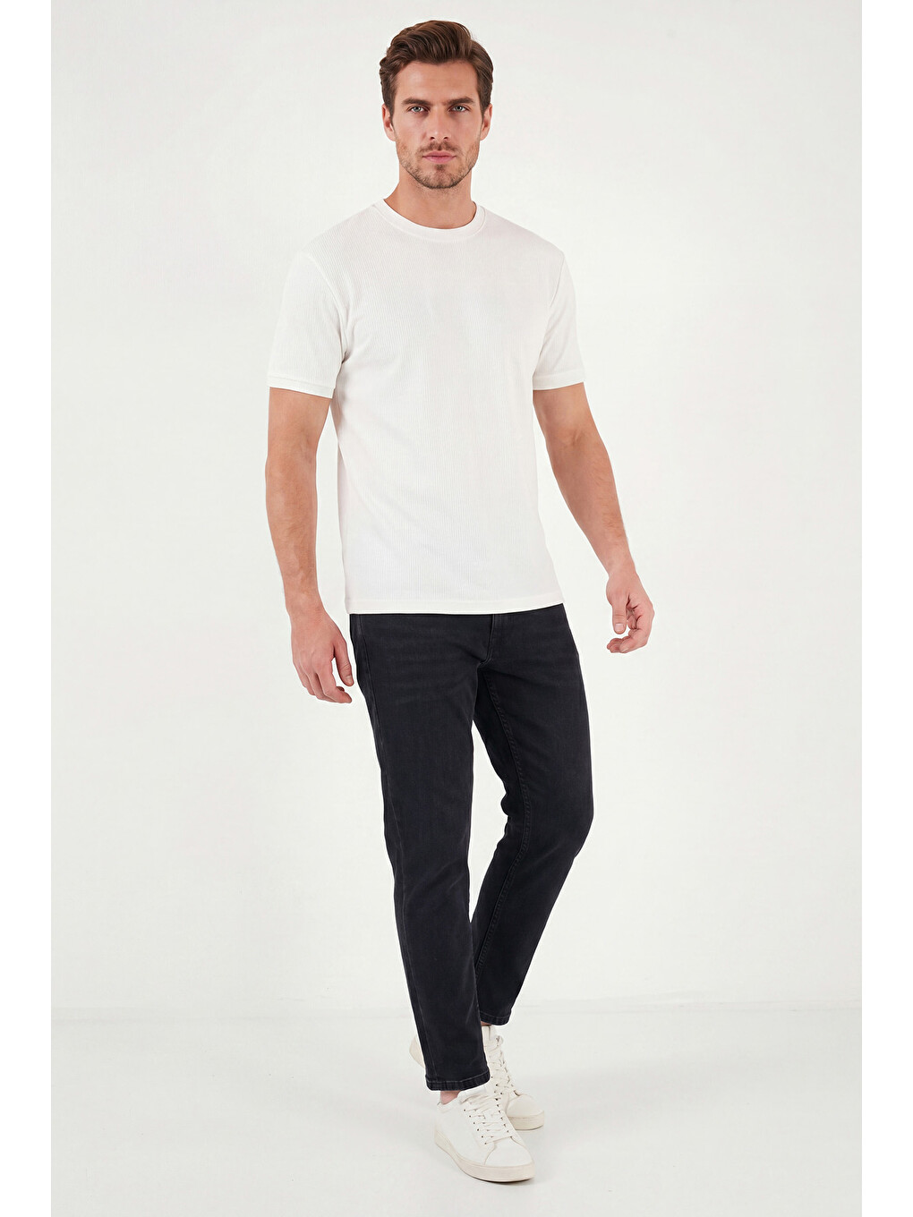 Siyah Pamuklu Slim Fit Normal Bel Jeans 5901C83MILANO-2