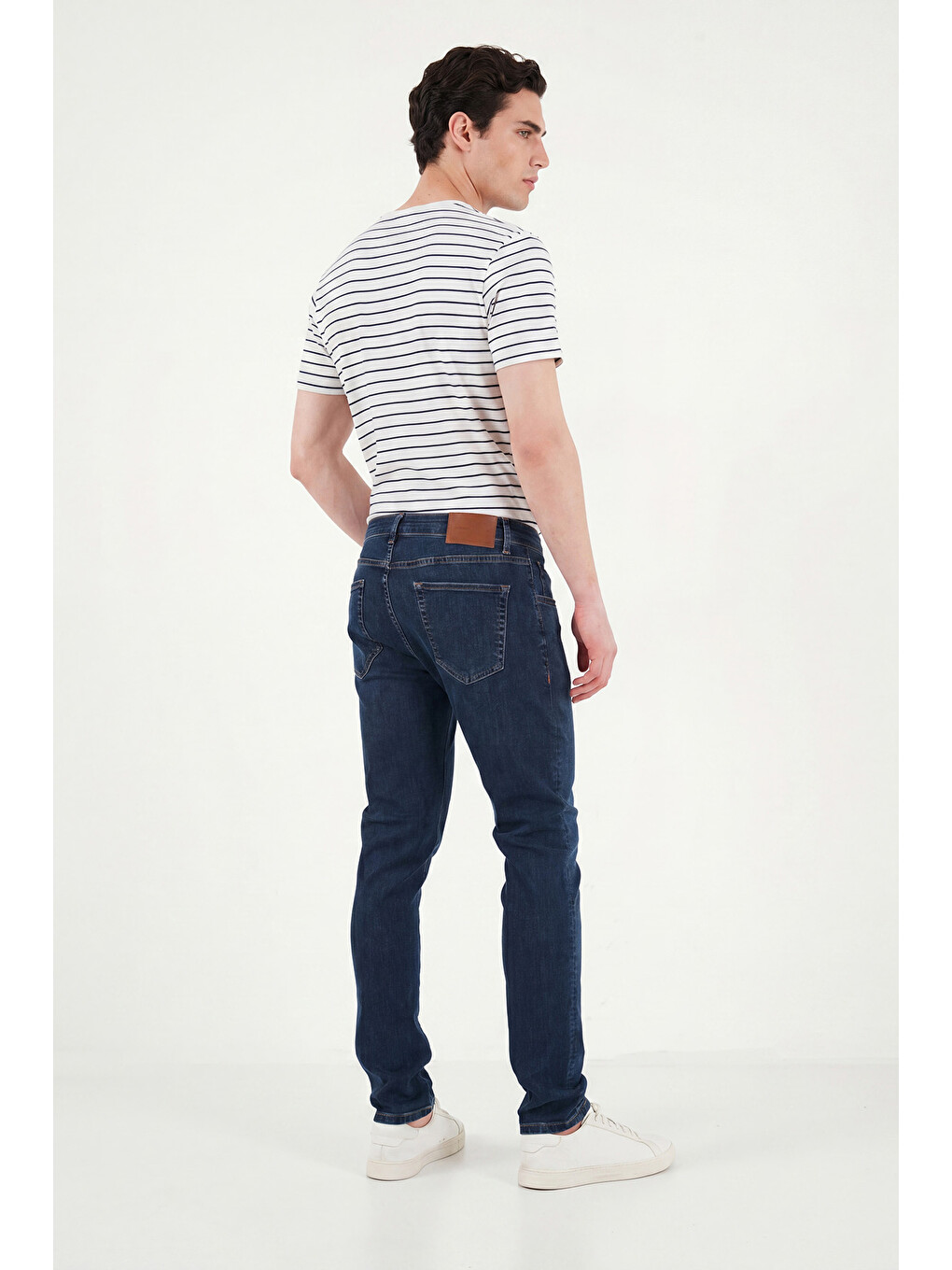 Lacivert Pamuklu Slim Fit Düşük Bel Jeans 1115C84NAPOLI-6