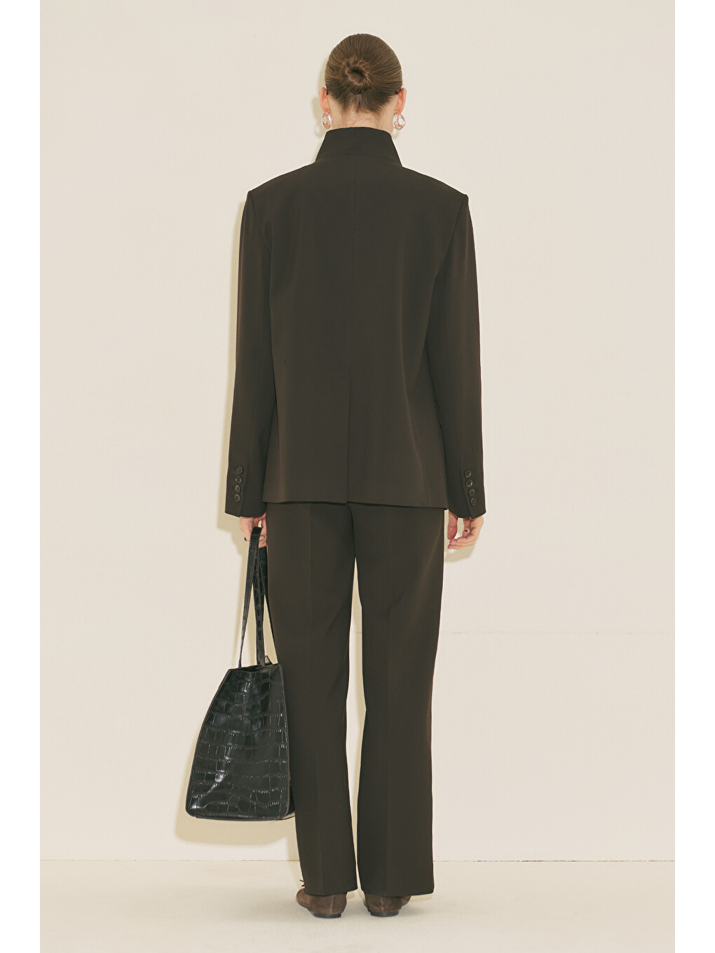Kahverengi Mılanda Blazer Ceket Acı Kahve-6