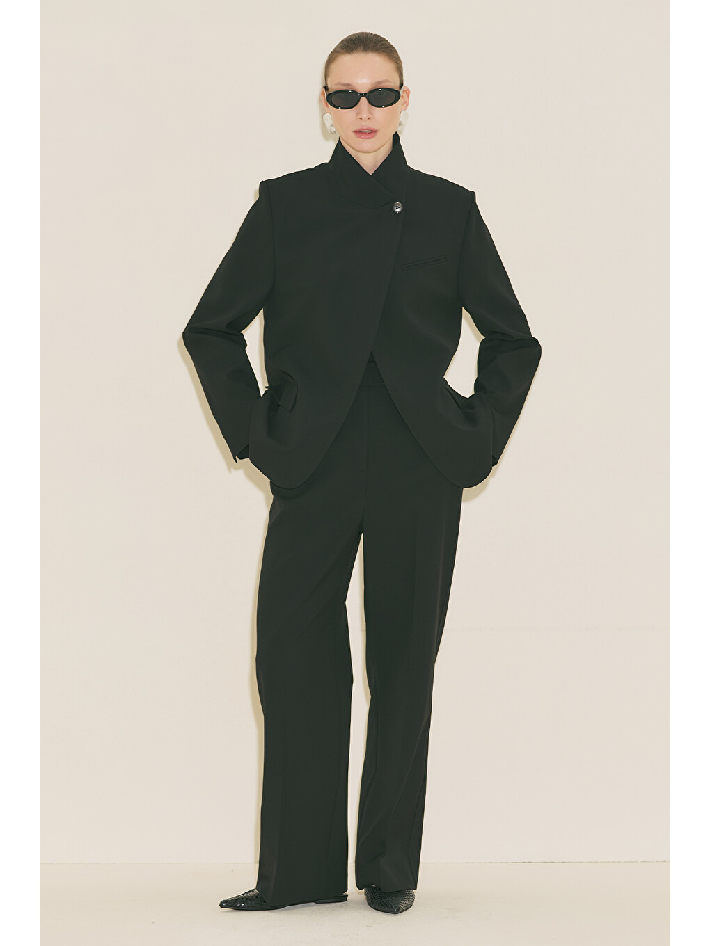 Mılanda Blazer Ceket Siyah-5