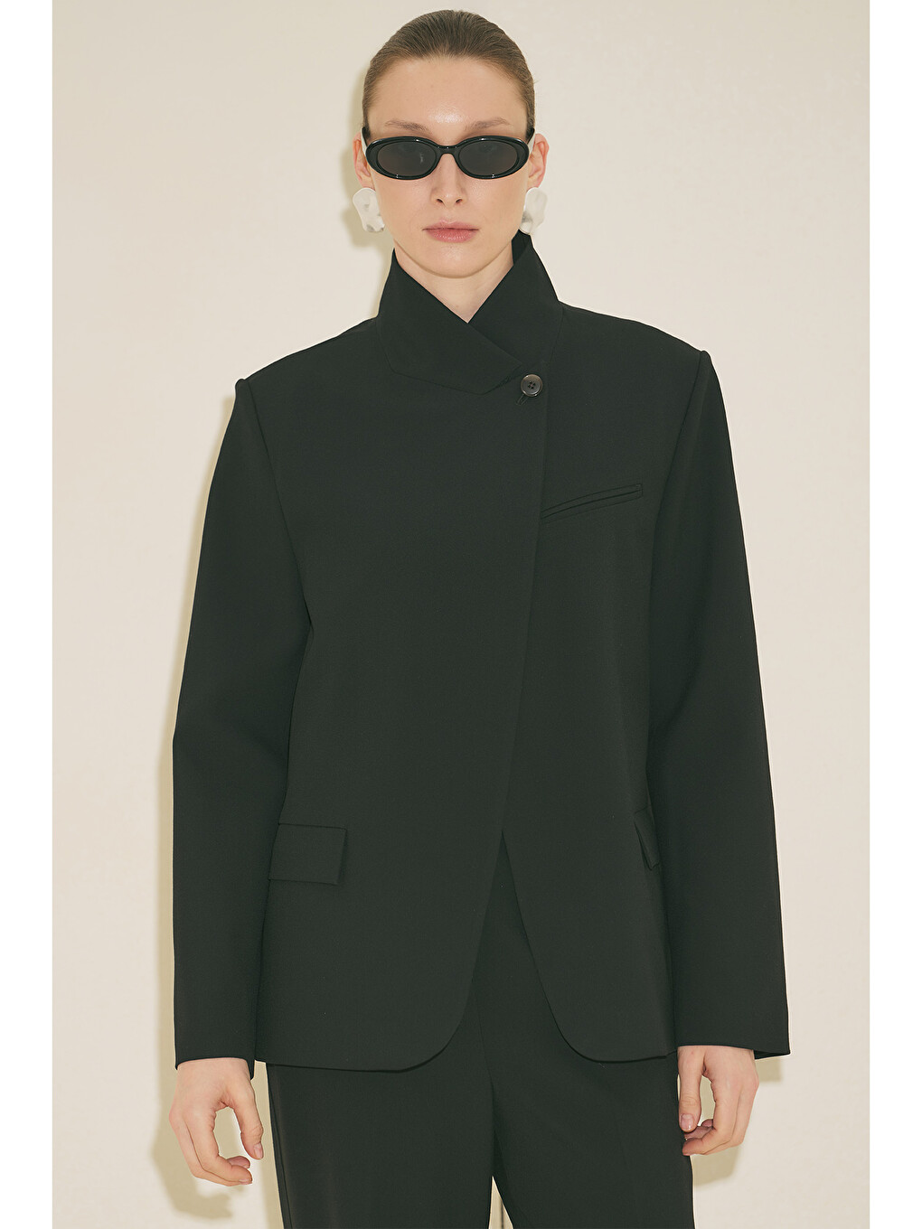 Mılanda Blazer Ceket Siyah-6