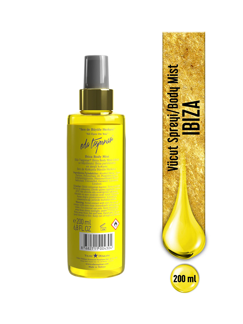 Ibiza Vücut Spreyi - 200ml Egy0016-1