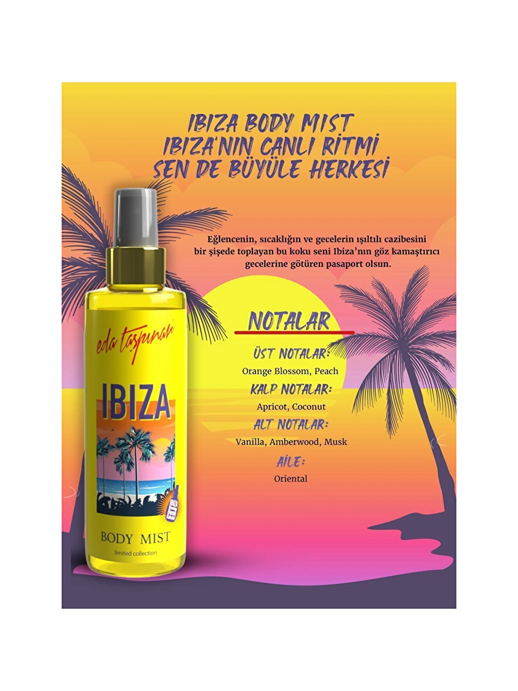 Ibiza Vücut Spreyi - 200ml Egy0016-2