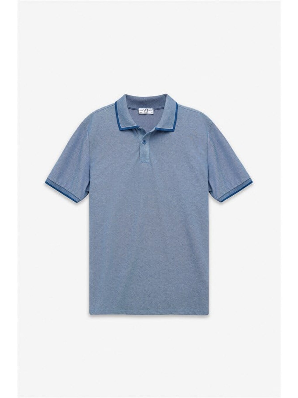 Lacivert Regular Düz Baskısız Pike Polo Yaka Tişört-5