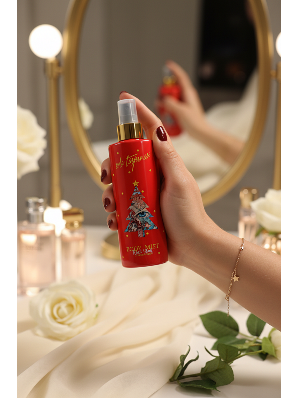 New Year Red No:3 Body Mist Yılbaşı Vücut Spreyi -200ml Egy0009)-3