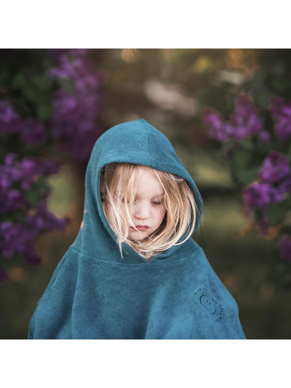 Yeşil Petrol Havlu Kapüşonlu Panço-3