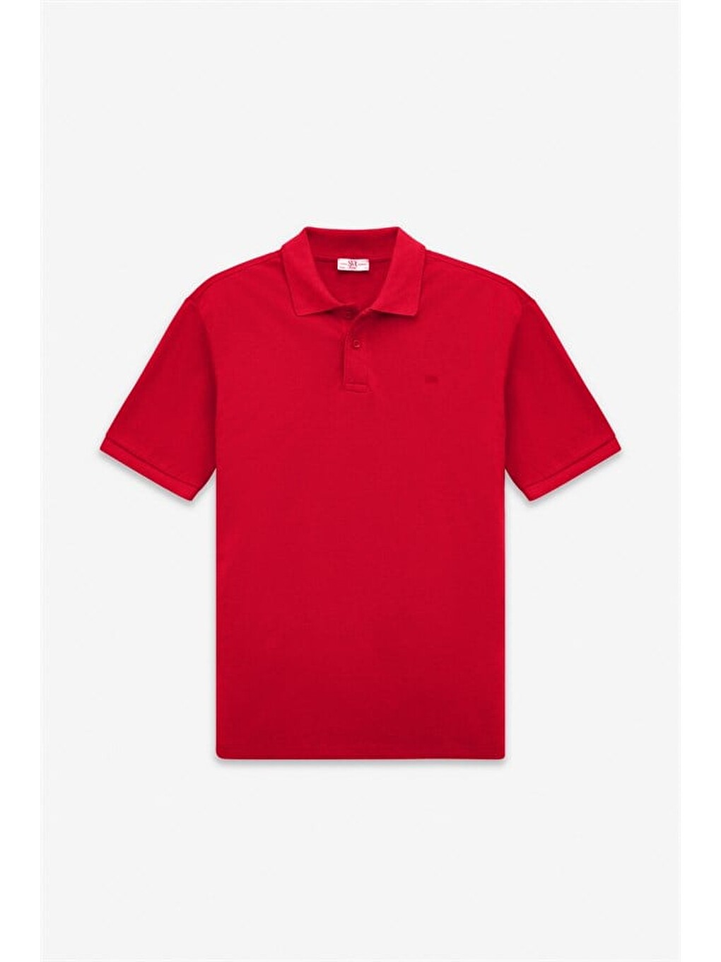 Pembe Gül Kurusu Slim Düz Nakışlı Pike Düğmeli Polo Yaka Tişört-6