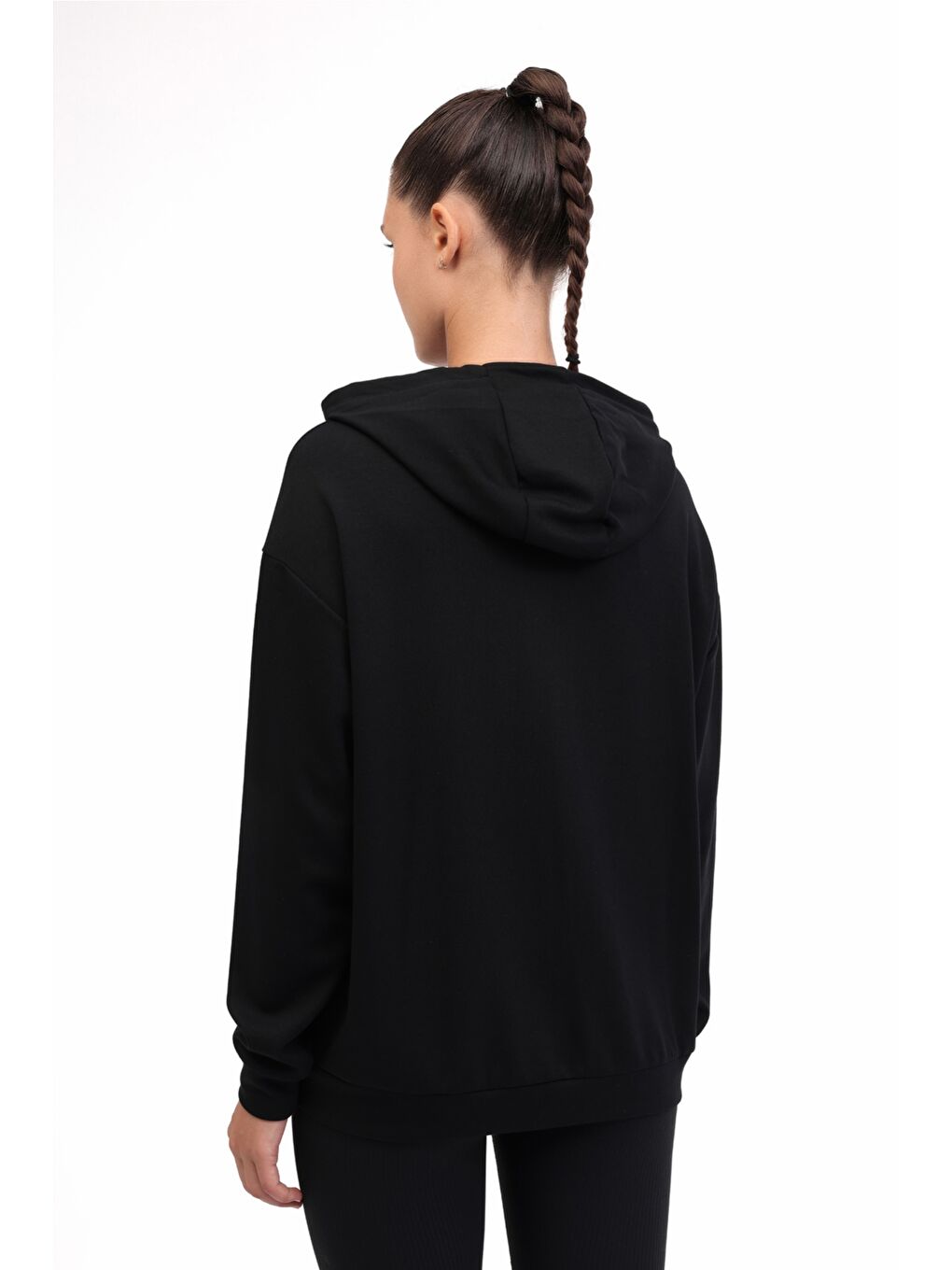 WB CARLA-H GINSEN 5PR Siyah Kadın Eşofman Üstü-1