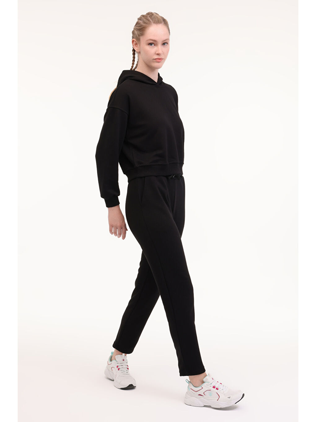 WB 22ADEN-P 5PR Siyah Kadın Eşofman Altı-2