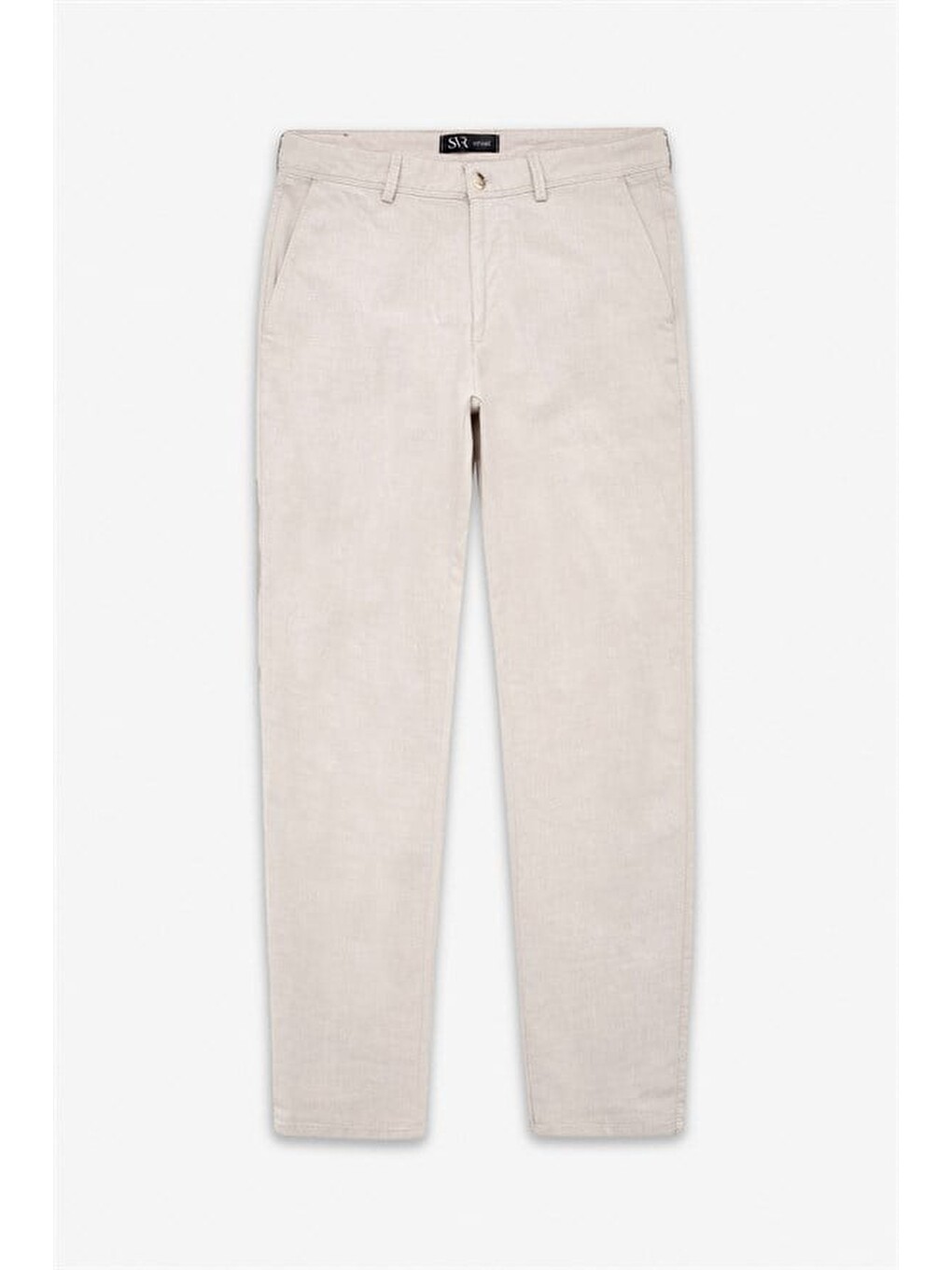 Bej Slim Casual Pantolon-6