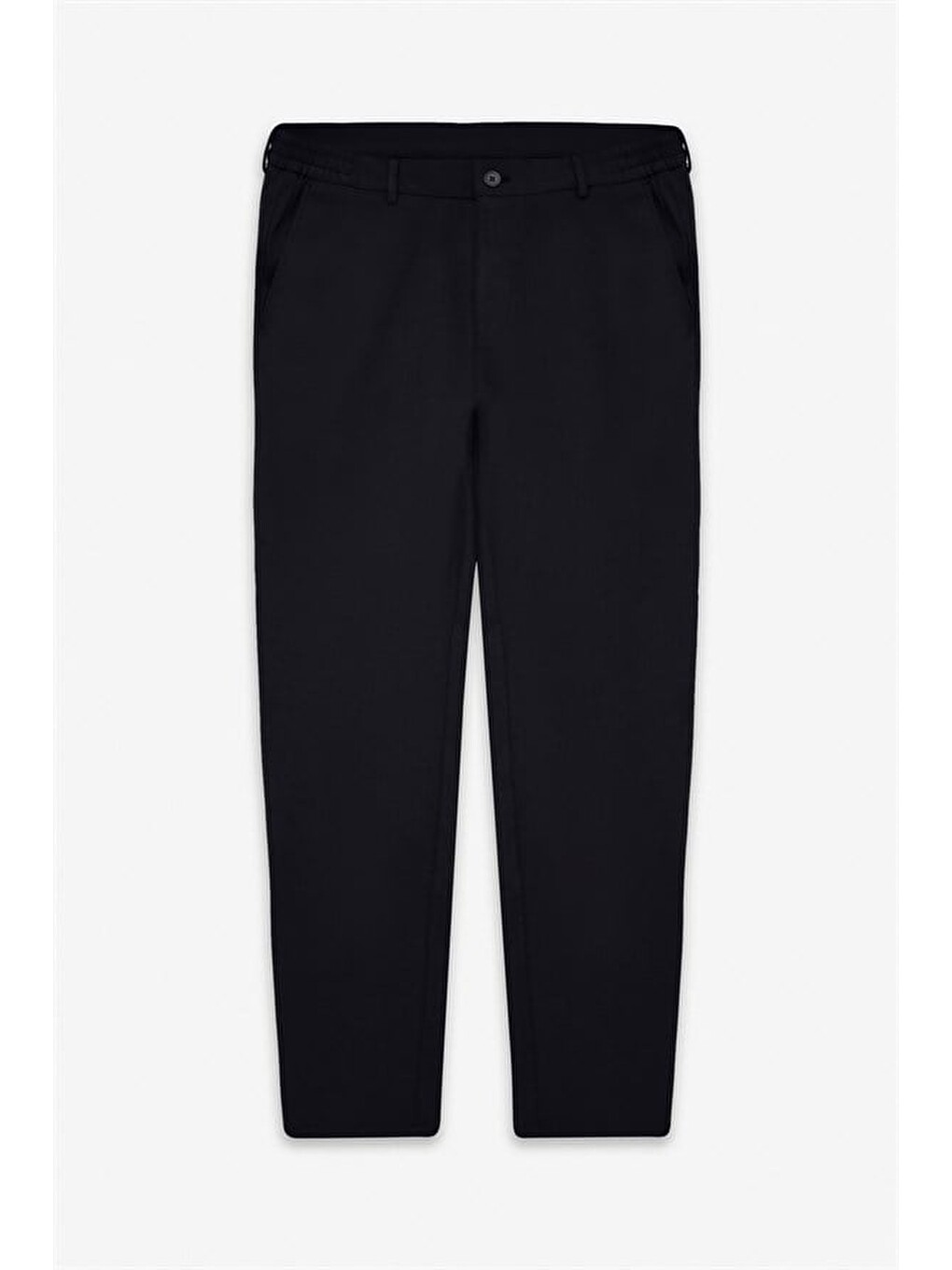 Siyah Slim Düz Pantolon-6