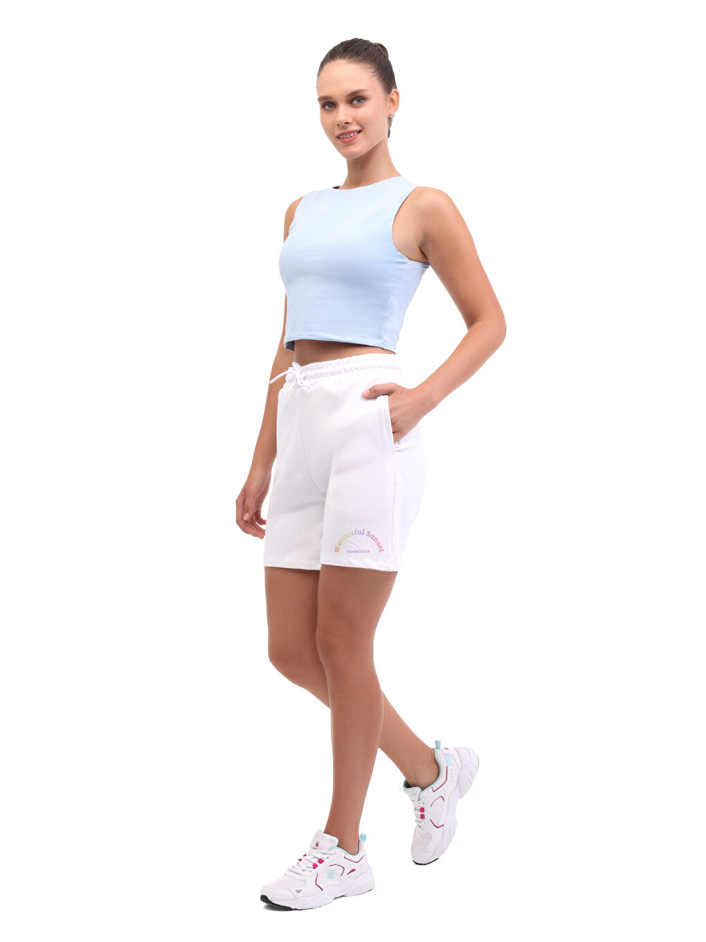 Bej WL WILMA 20MD1068 5FX Ekru Kadın Şort-2