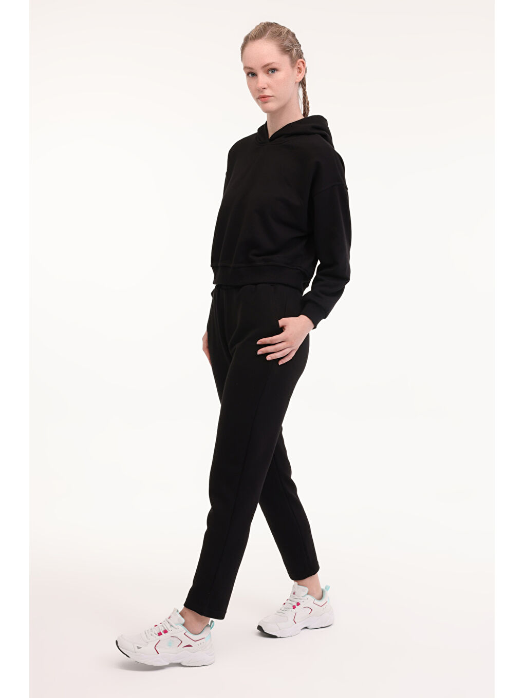 WB 17AMMY-K 5PR Siyah Kadın Sweatshirt-2