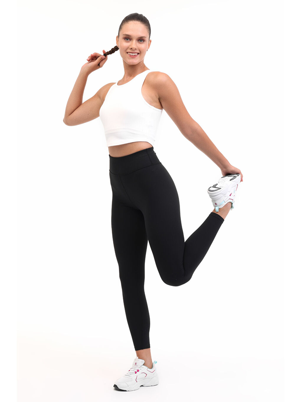 WL 26X-QFY-SW11 5PR Siyah Kadın Tayt-2