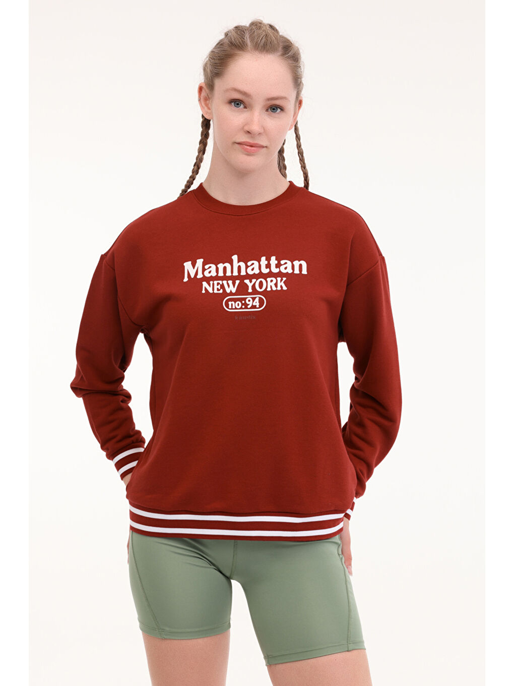 WL 16HAMBAR BTS-K3 5PR Bordo Kadın Sweatshirt