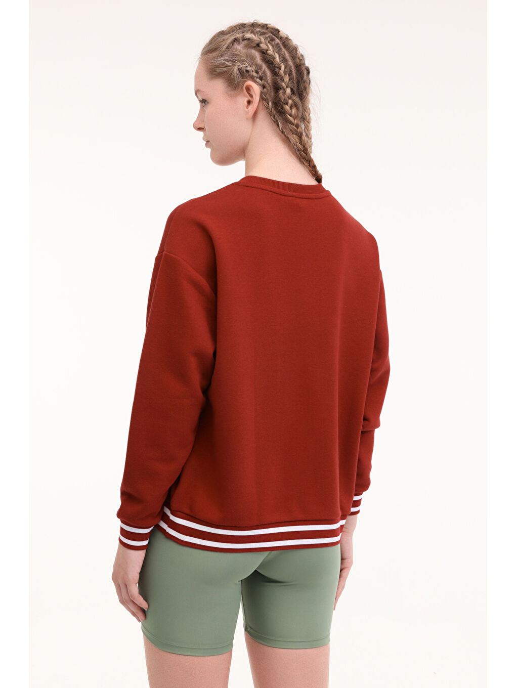 WL 16HAMBAR BTS-K3 5PR Bordo Kadın Sweatshirt-1