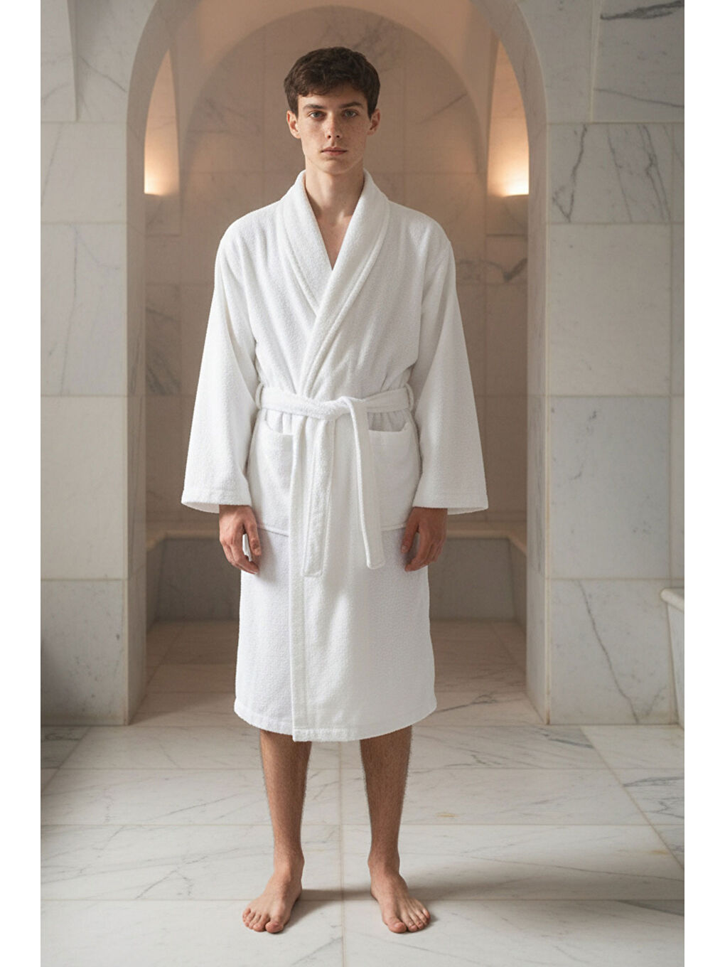 Karışık Eros Serisi Bukle Otel Bornozu 1100gr-1