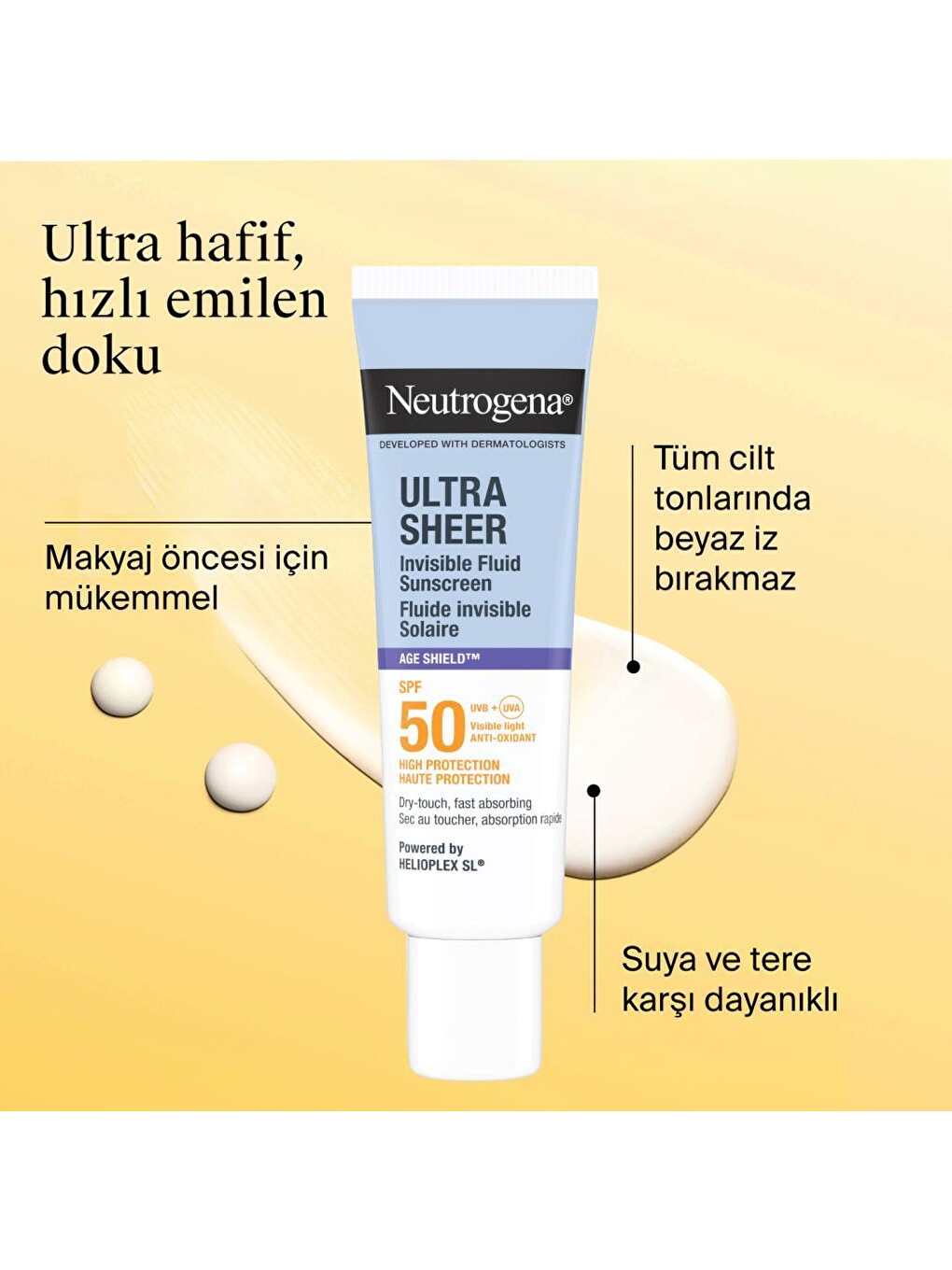 Ultra Sheer Age Shield Fluid Spf50 Yüz Güneş Koruyucu, 50 Ml-4